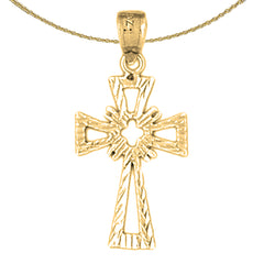 14K or 18K Gold Celtic Cross Pendant