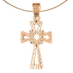 14K or 18K Gold Celtic Cross Pendant