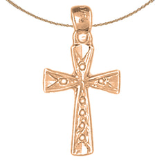 14K or 18K Gold Latin Cross Pendant