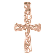 14K or 18K Gold Latin Cross Pendant