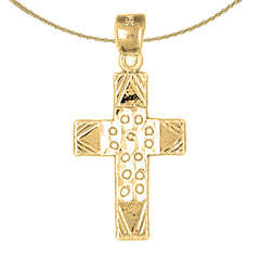 14K or 18K Gold Latin Cross Pendant