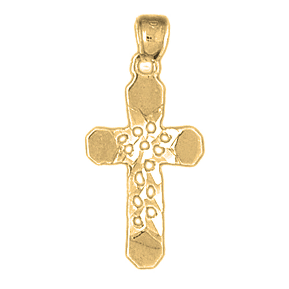 14K or 18K Gold Cross Pendant