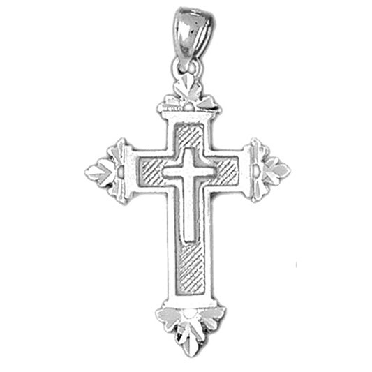 10K, 14K or 18K Gold Latin Cross Pendant