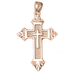 10K, 14K or 18K Gold Latin Cross Pendant