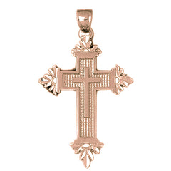 10K, 14K or 18K Gold Latin Cross Pendant