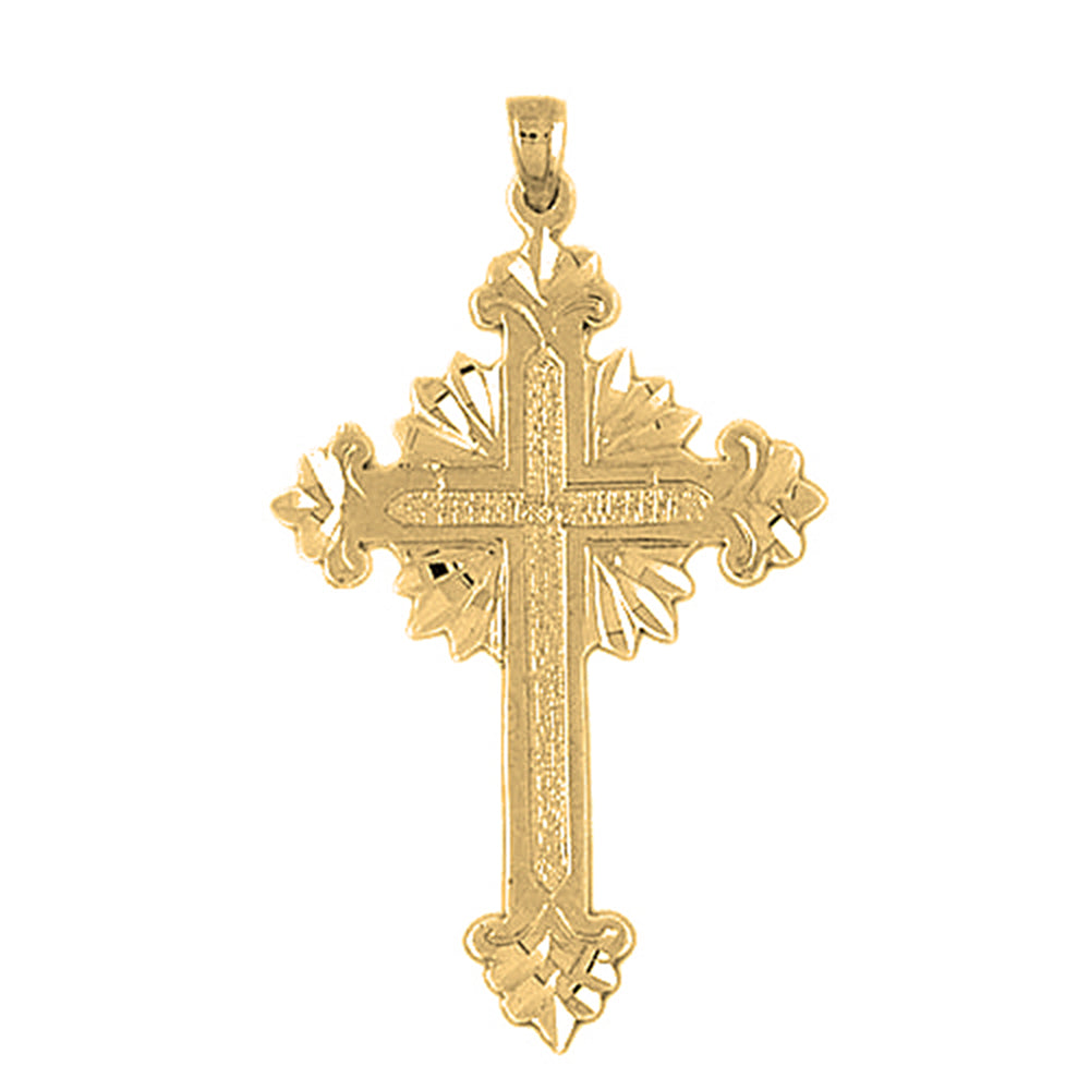 10K, 14K or 18K Gold Glory Cross Pendant