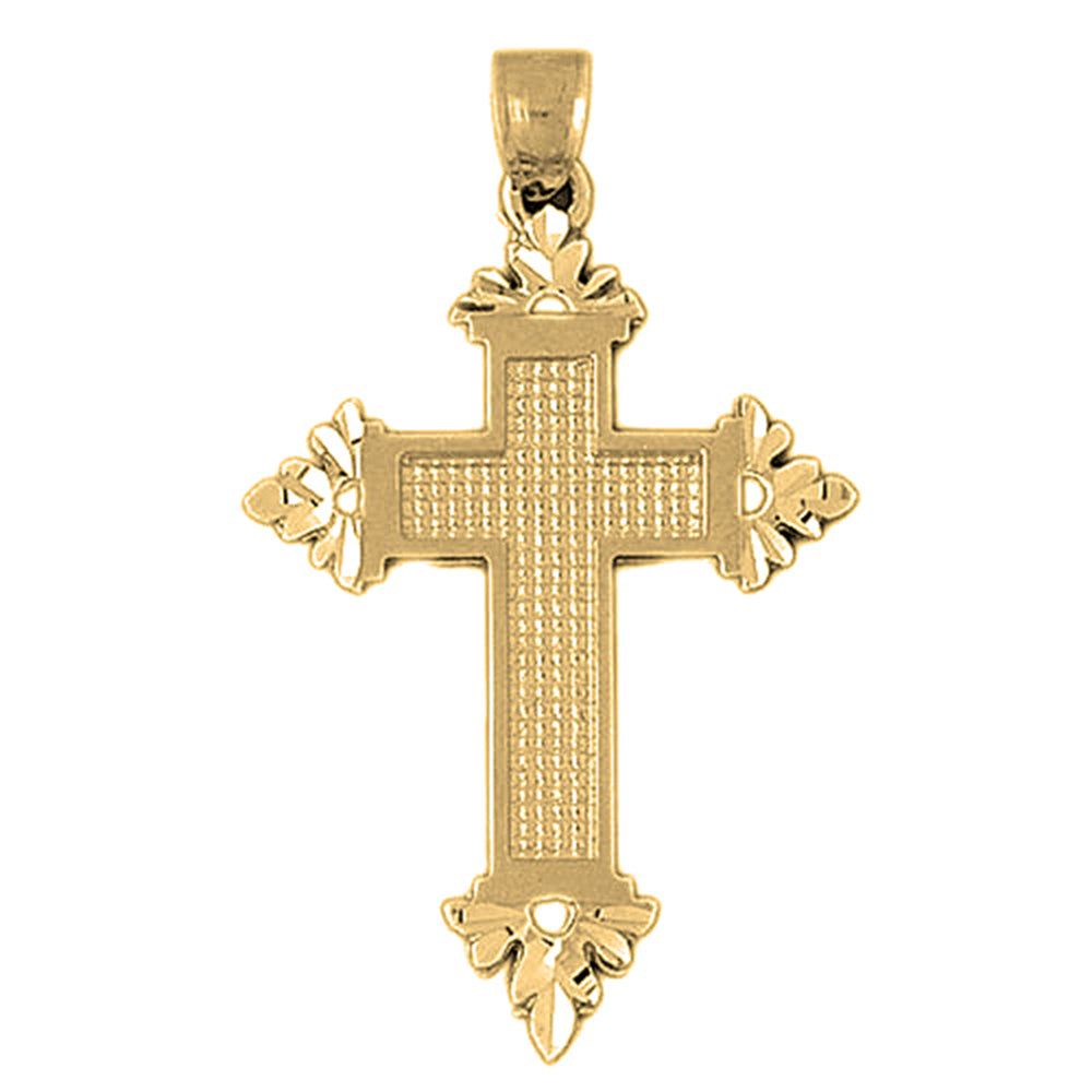 10K, 14K or 18K Gold Latin Cross Pendant