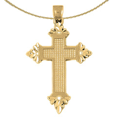 10K, 14K or 18K Gold Latin Cross Pendant