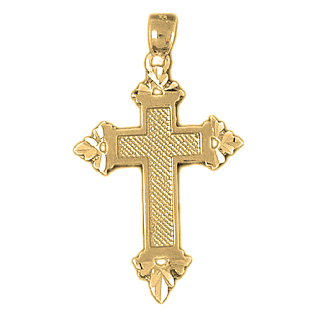 10K, 14K or 18K Gold Latin Cross Pendant