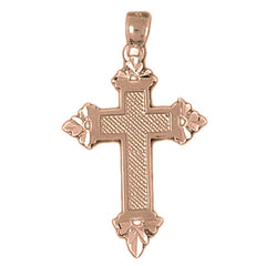 10K, 14K or 18K Gold Latin Cross Pendant