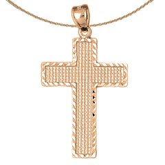 10K, 14K or 18K Gold Latin Cross Pendant