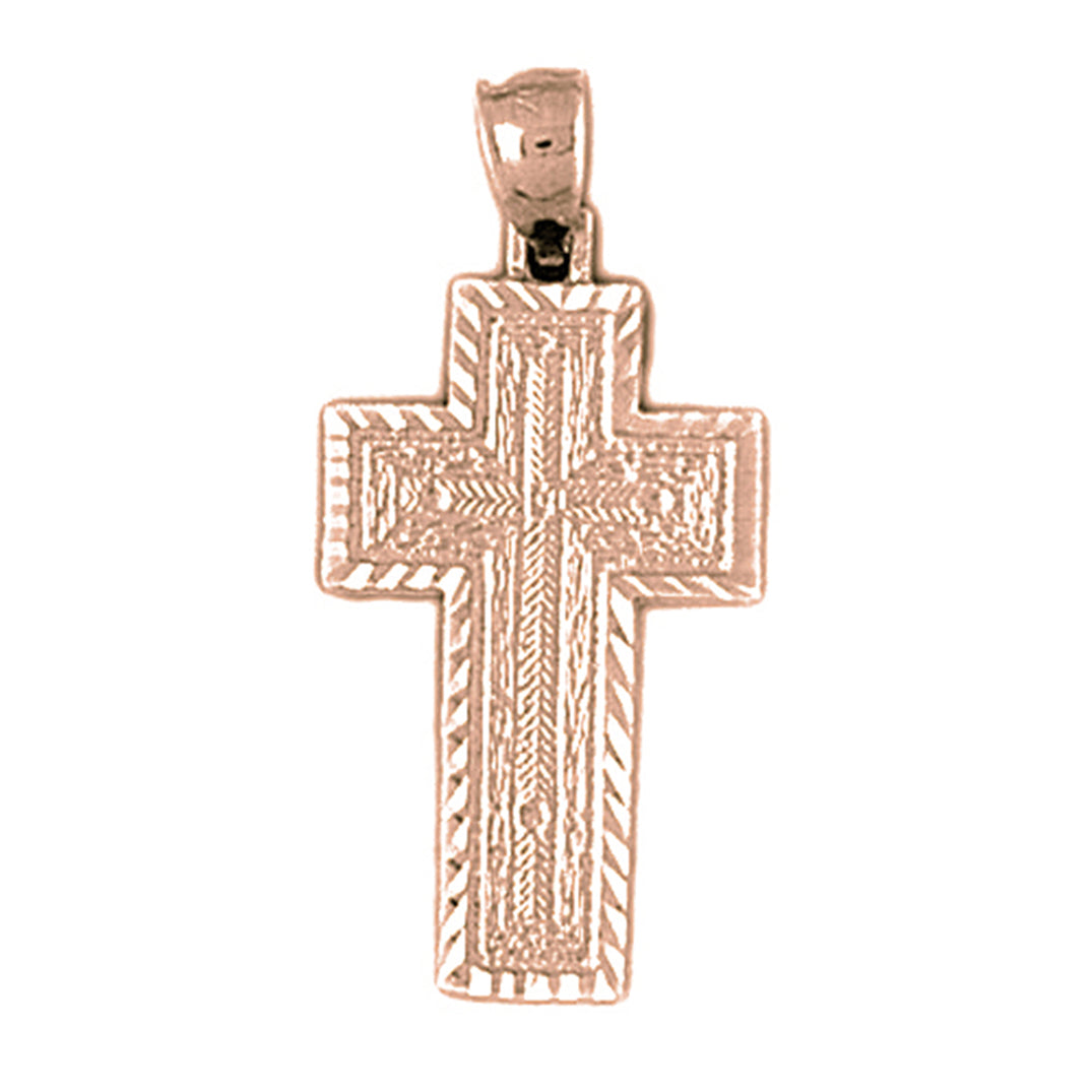 10K, 14K or 18K Gold Latin Cross Pendant