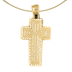 10K, 14K or 18K Gold Latin Cross Pendant