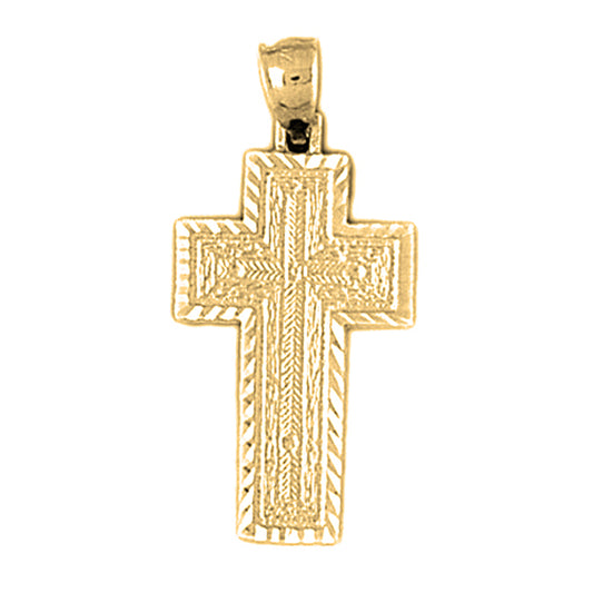 10K, 14K or 18K Gold Latin Cross Pendant