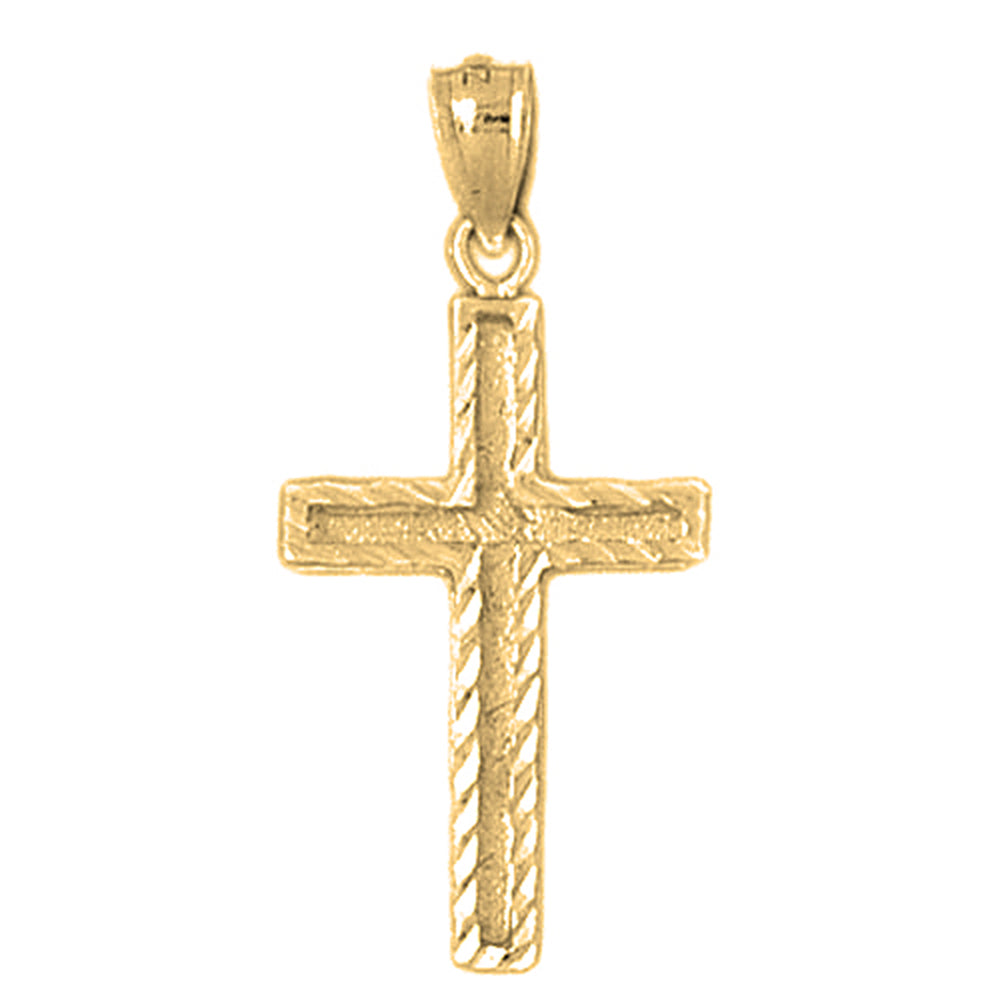 10K, 14K or 18K Gold Latin Cross Pendant