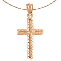 10K, 14K or 18K Gold Latin Cross Pendant