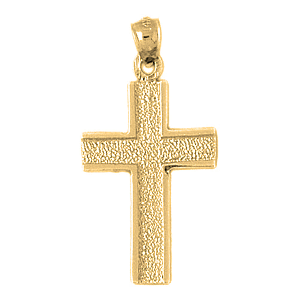 14K or 18K Gold Latin Cross Pendant