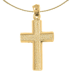 14K or 18K Gold Latin Cross Pendant