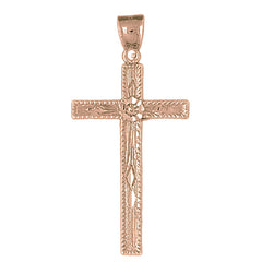 10K, 14K or 18K Gold Latin Cross Pendant