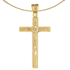 10K, 14K or 18K Gold Latin Cross Pendant