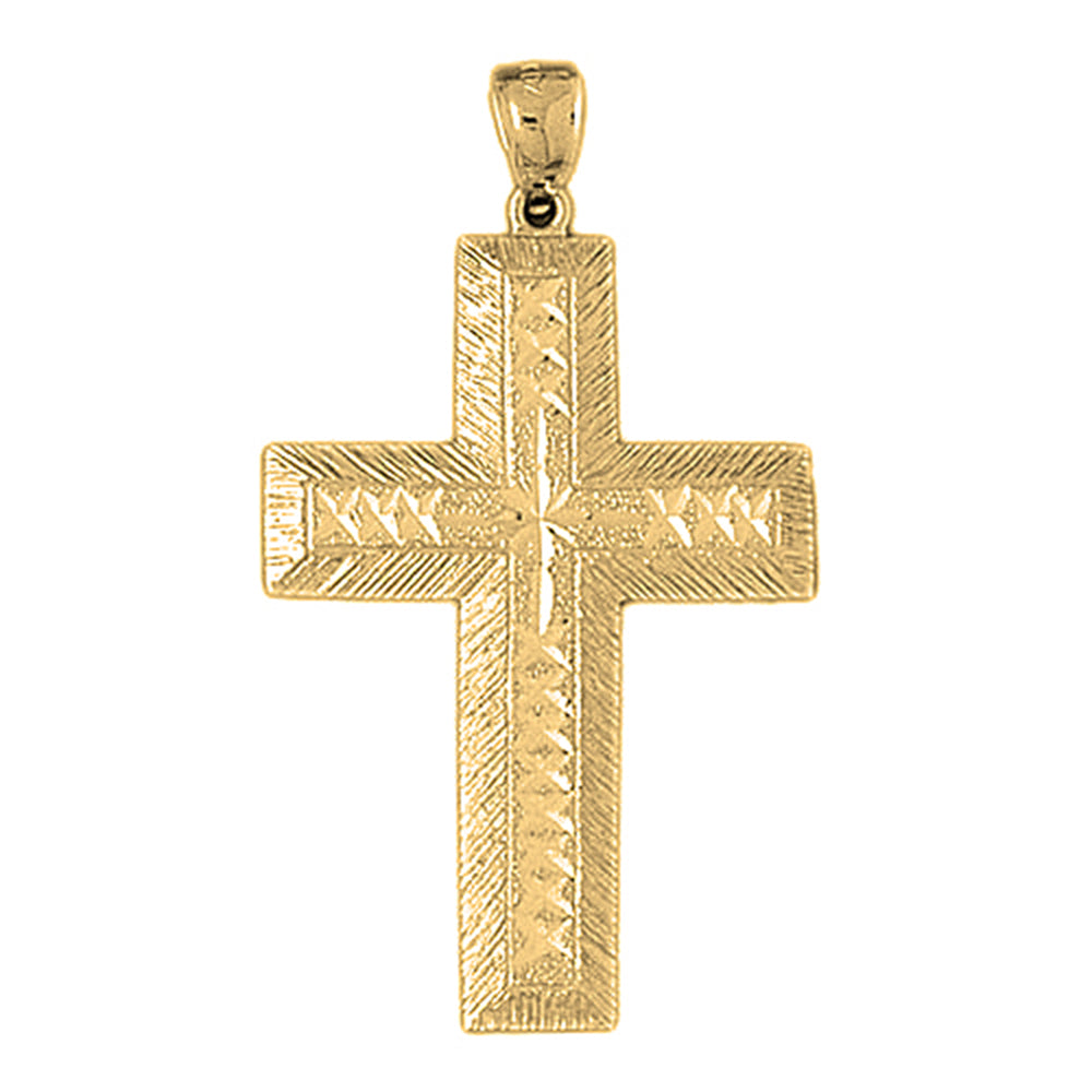 10K, 14K or 18K Gold Latin Cross Pendant