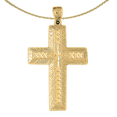 10K, 14K or 18K Gold Latin Cross Pendant