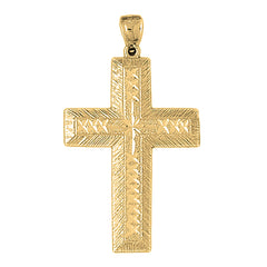 10K, 14K or 18K Gold Latin Cross Pendant