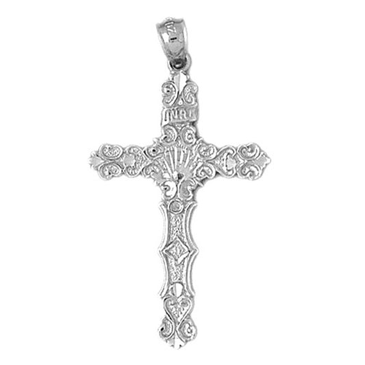 14K or 18K Gold INRI Cross Pendant