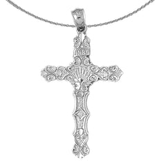 14K oder 18K Gold INRI Kreuz Anhänger