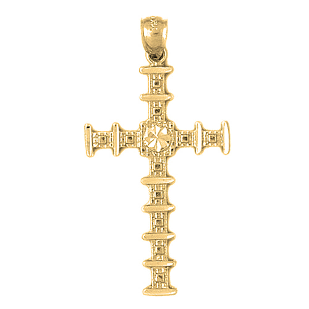 10K, 14K or 18K Gold Cross Pendant