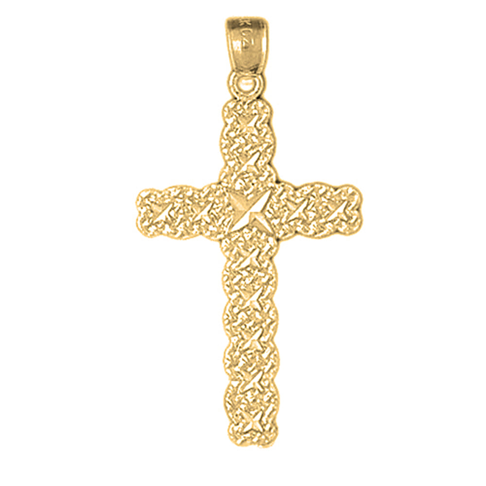 14K or 18K Gold Cross Pendant