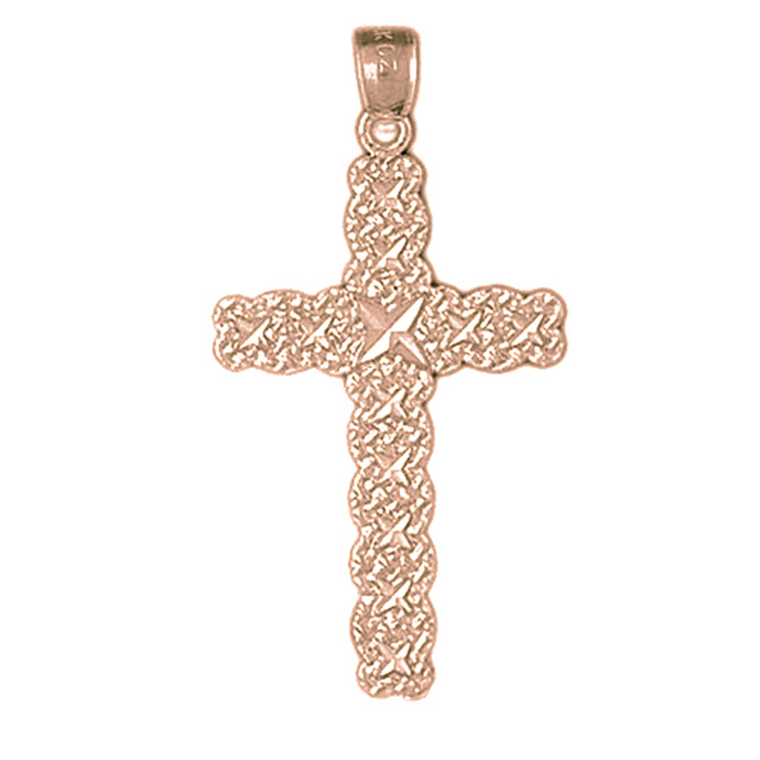 14K or 18K Gold Cross Pendant