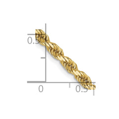 10K Yellow Gold 3mm Diamond-cut Rope Chain