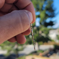 10K, 14K or 18K Gold Nugget Cross Pendant