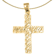 10K, 14K or 18K Gold Latin Cross Pendant