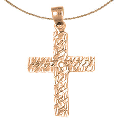 10K, 14K or 18K Gold Latin Cross Pendant