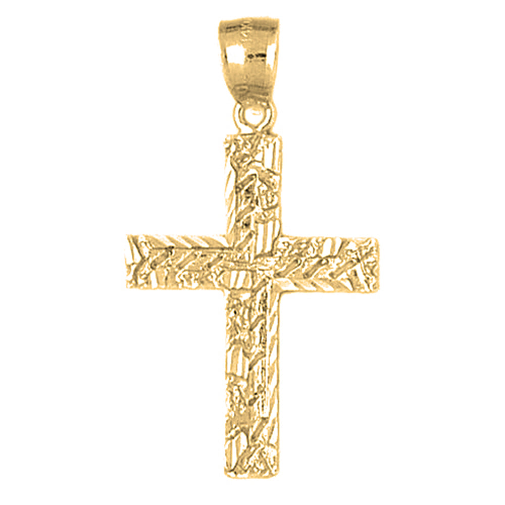 10K, 14K or 18K Gold Latin Cross Pendant