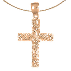 10K, 14K or 18K Gold Latin Cross Pendant