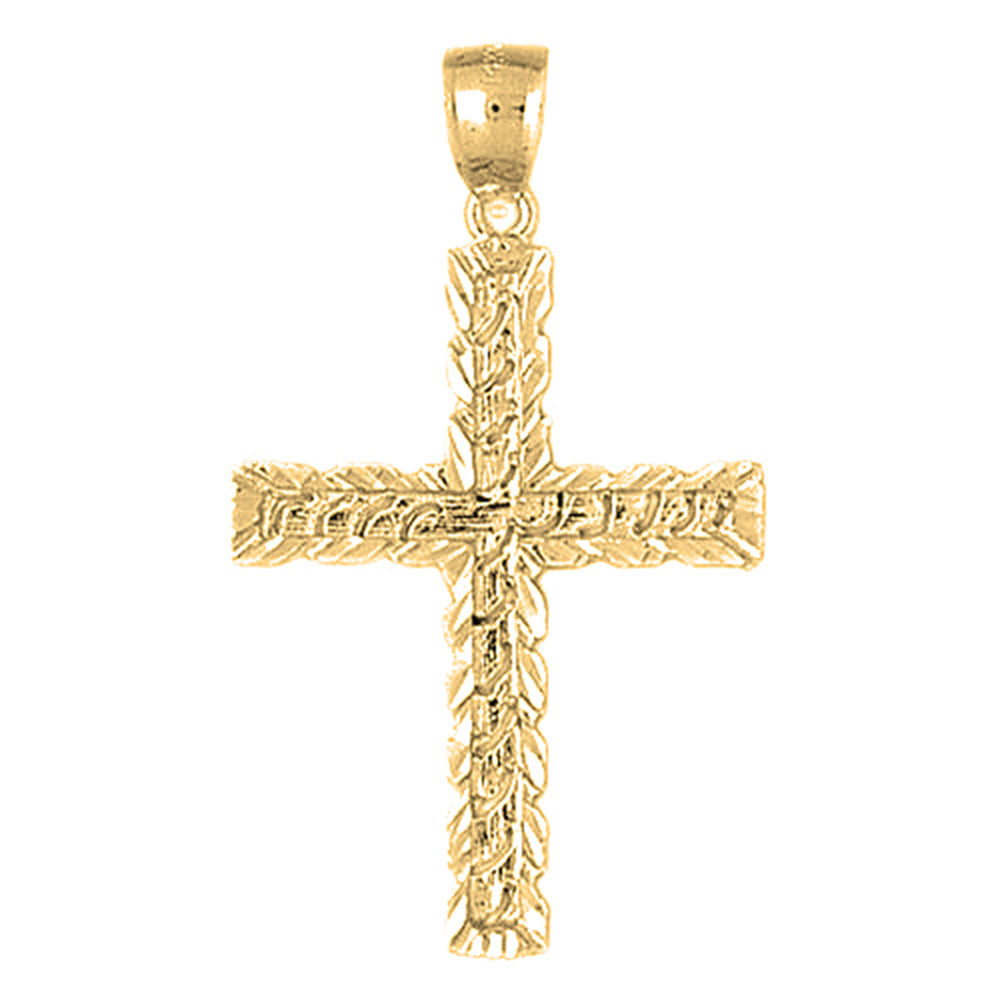 10K, 14K or 18K Gold Latin Cross Pendant