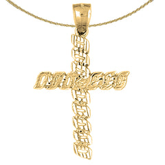 10K, 14K or 18K Gold Latin Cross Pendant