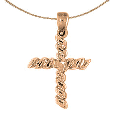 14K or 18K Gold Latin Cross Pendant