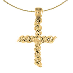 14K or 18K Gold Latin Cross Pendant