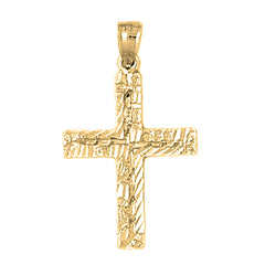 10K, 14K or 18K Gold Latin Cross Pendant