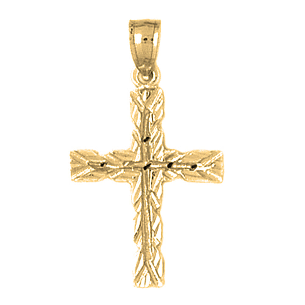 10K, 14K or 18K Gold Latin Cross Pendant