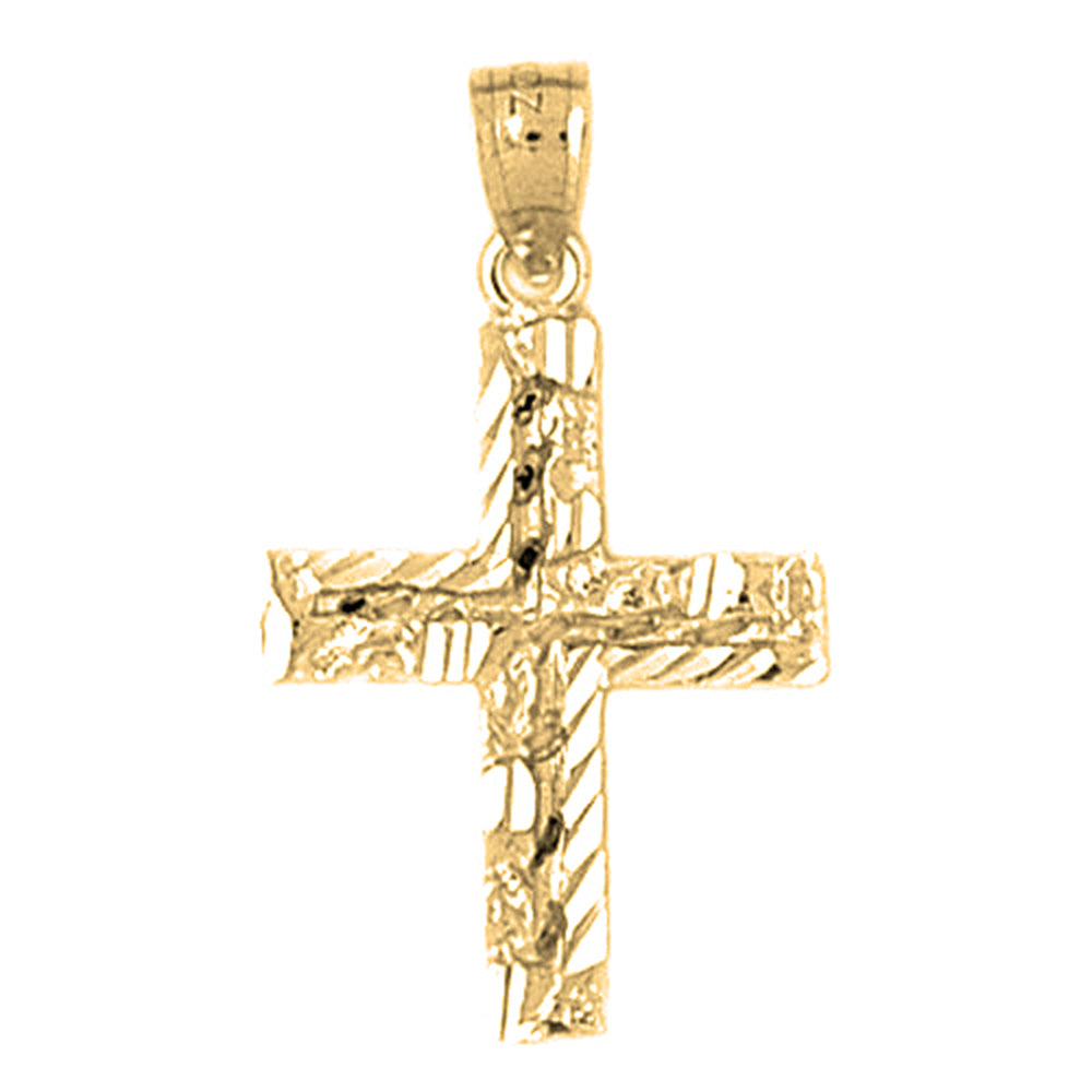 10K, 14K or 18K Gold Latin Cross Pendant