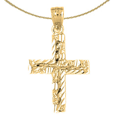 10K, 14K or 18K Gold Latin Cross Pendant