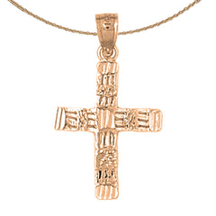 14K or 18K Gold Latin Cross Pendant