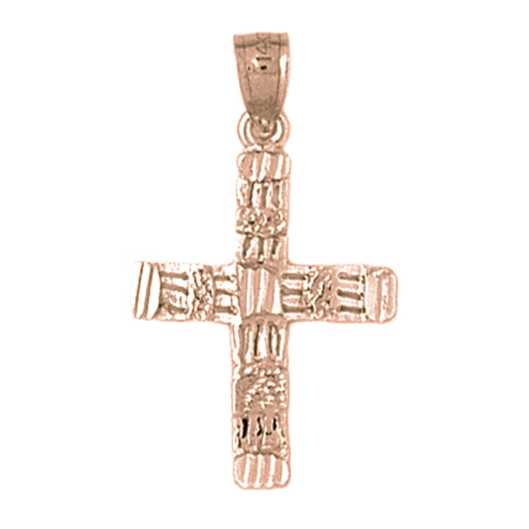 14K or 18K Gold Latin Cross Pendant