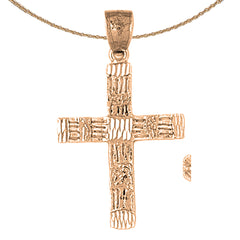 10K, 14K or 18K Gold Latin Cross Pendant