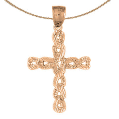 10K, 14K or 18K Gold Latin Cross Pendant